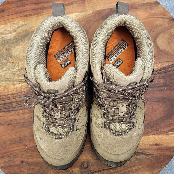 Merrell Chameleon Arc Mid Waterproof Canteen Trail Hiking Boots Taupe Womens 7.5 - Picture 6 of 9